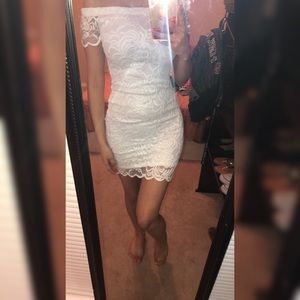 White lace dress